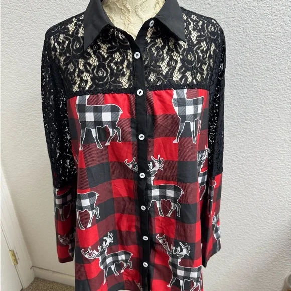 Rosegal Black Lace Detail Top - Picture 1 of 5